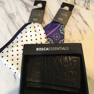 BOSCA Leather TriFold Wallet